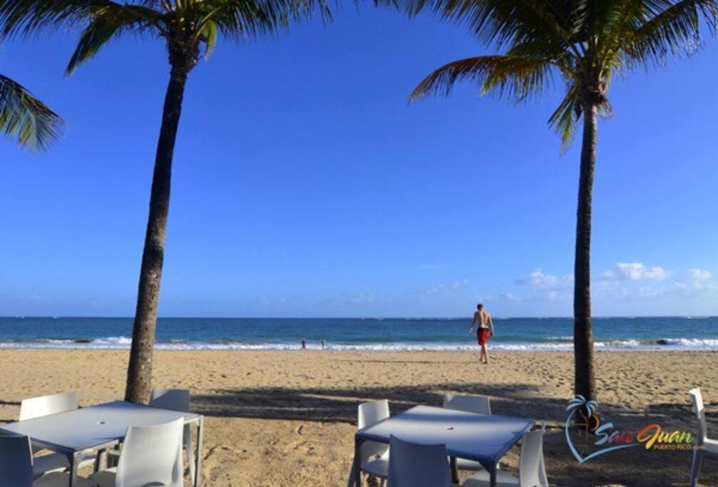 One Bedroom Apt 30 Steps From Prime Beach Generator Parking Included ซานฮวน ภายนอก รูปภาพ